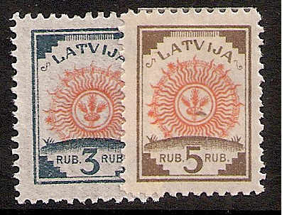Baltic States LATVIA Scott 57-8 