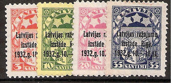 Baltic States LATVIA Scott 164-7 Michel 206-9 