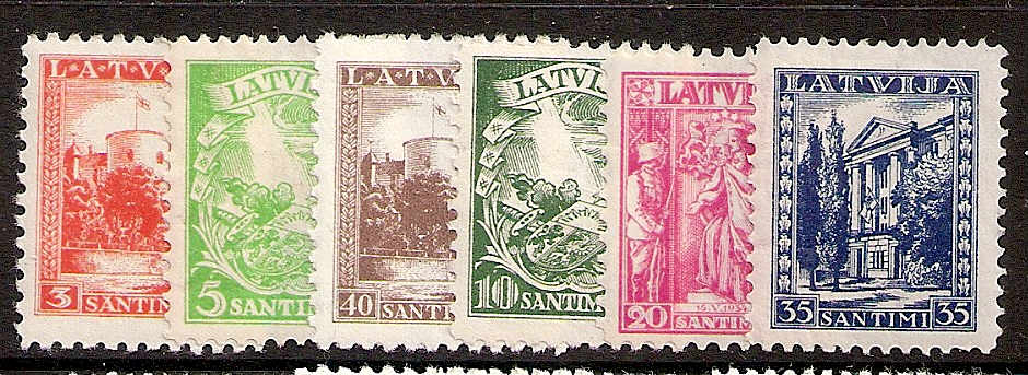 Baltic States LATVIA Scott 174-9 Michel 232-7 