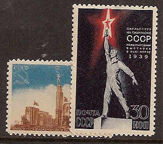 Soviet Russia - 1917-1944 YEAR  1939 Scott 714-5 Michel 693-4A 