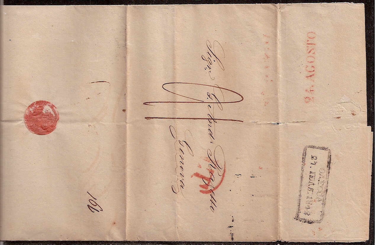 Russia Postal History - Stampless Covers ODESSA Scott 2501842 