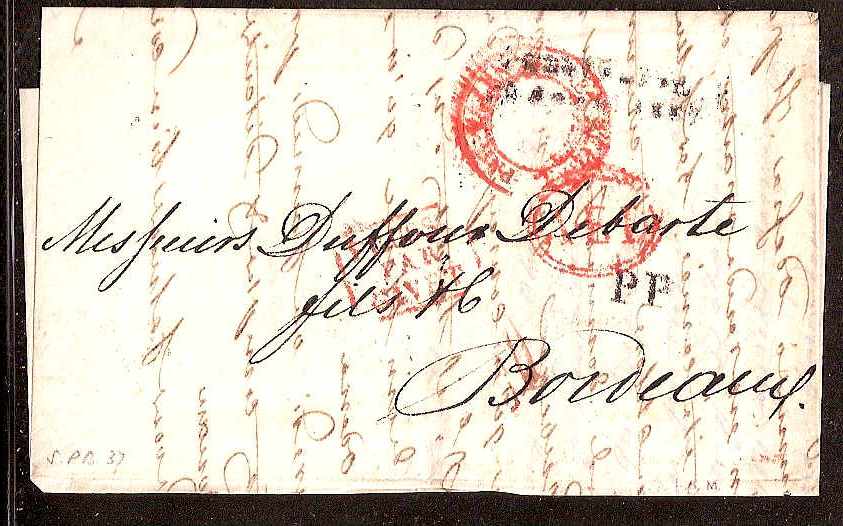 Russia Postal History - Stampless Covers ST.PETERSBURG Scott 4001837 