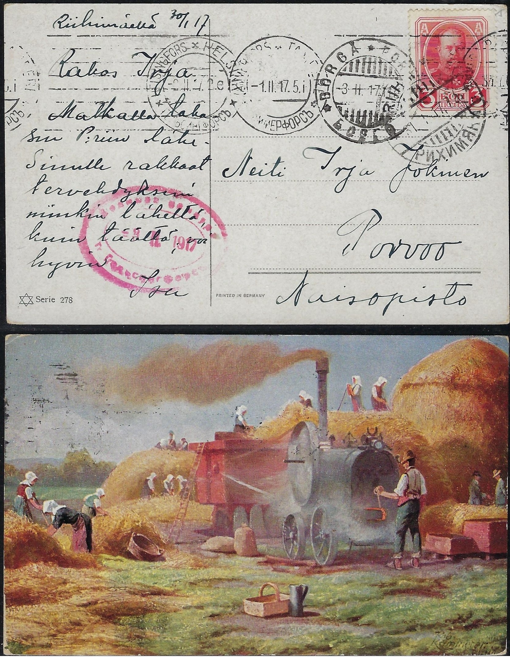 Russia Postal History - Romanovs Romanov Scott 90 
