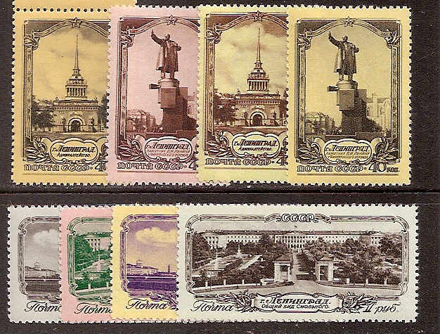 Soviet Russia - 1945-1956 YEAR 1953 Scott 1680-7 