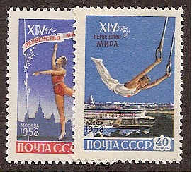 Soviet Russia - 1957-1961 YEAR 1958 Scott 2075-6 