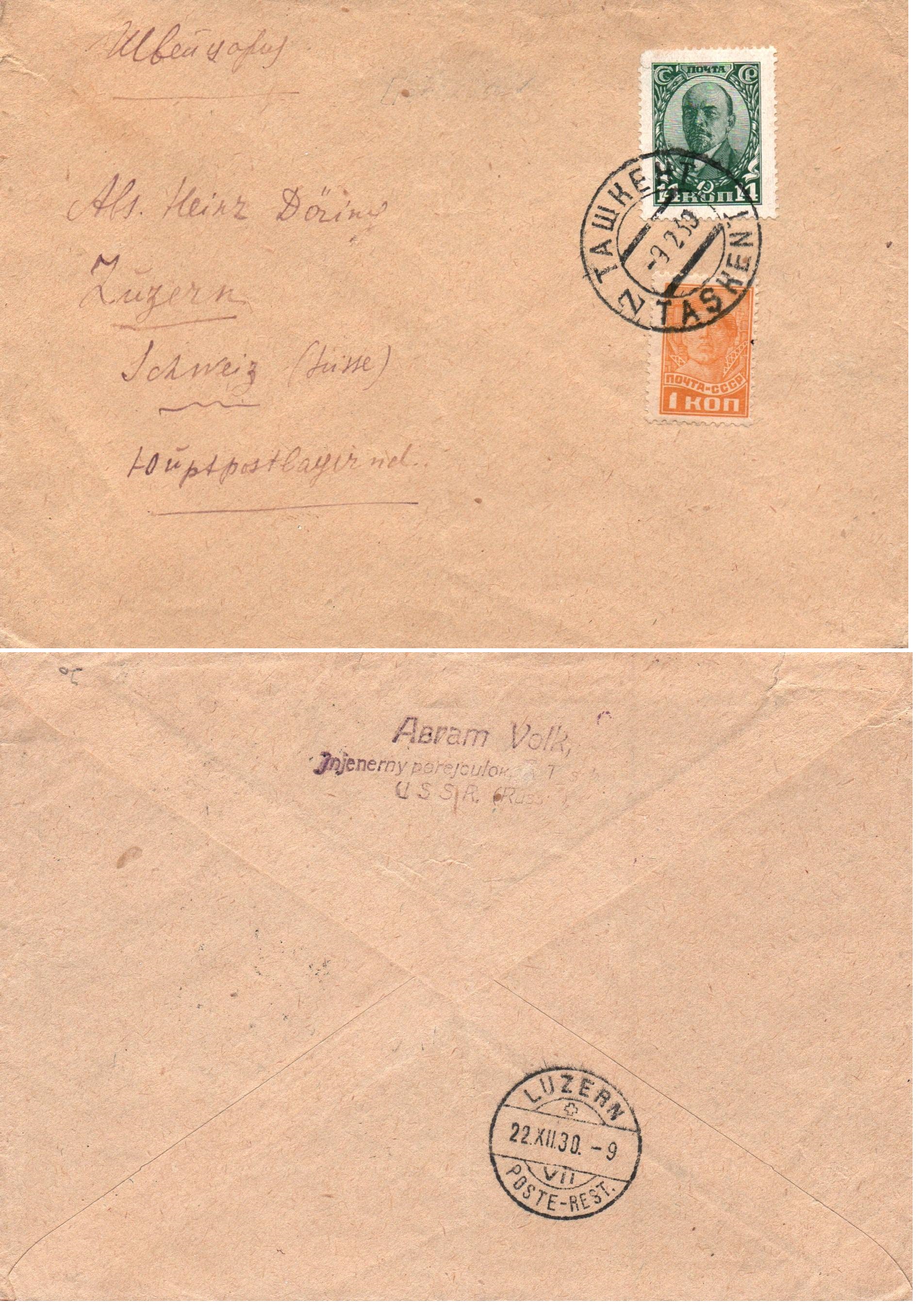 Russia Postal History - Asia. Scott 0901930 