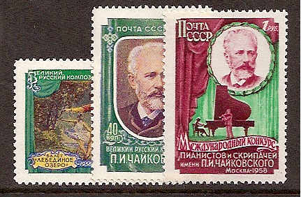 Soviet Russia - 1957-1961 YEAR 1958 Scott 2044-6 Michel 2061-3A 