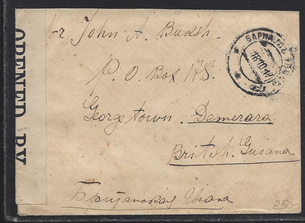 Russia Postal History - Unusual Destinations. UNUSUAL DESTINATIONS Scott 1918 