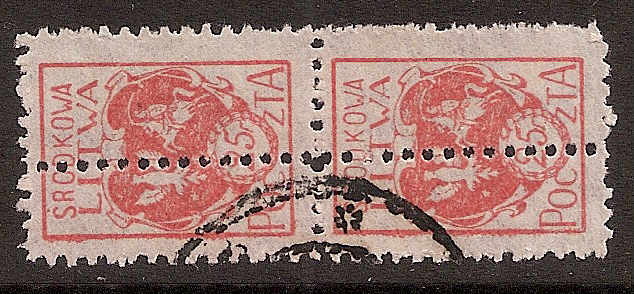 Baltic States Specialized CENTRAL LITHUANIA Scott 1var 