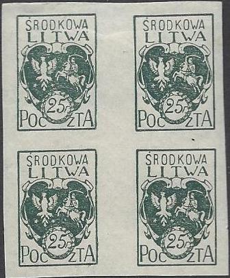 Baltic States Specialized CENTRAL LITHUANIA Scott 2a 