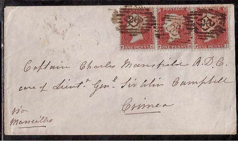 Russia Postal History - Crimea Crimean War Scott 1855 