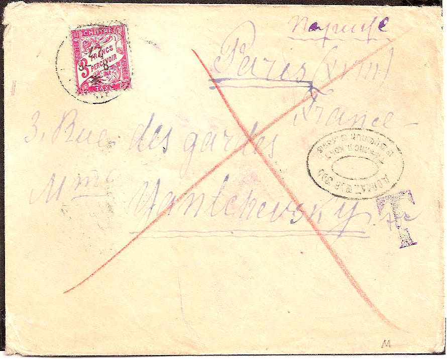 Russia Postal History - Postmarks Postage due Scott 05a1927 