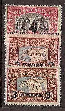 Baltic States ESTONIA Scott 105-7 Michel 87-9 