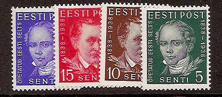 Baltic States ESTONIA Scott 139-42 Michel 138-41 