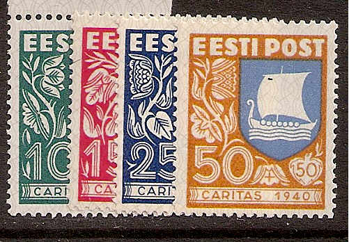 Baltic States ESTONIA Scott B46-9 Michel 152-5 