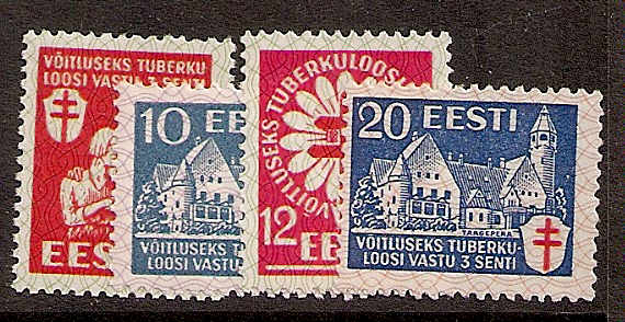 Baltic States ESTONIA Scott B24-7 Michel 102-5 