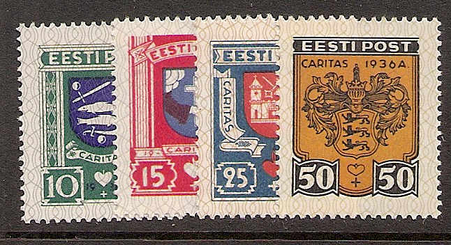 Baltic States ESTONIA Scott B28-31 Michel 109-12 