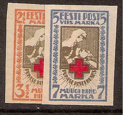 Baltic States ESTONIA Scott B5-6 Michel 29-30B 