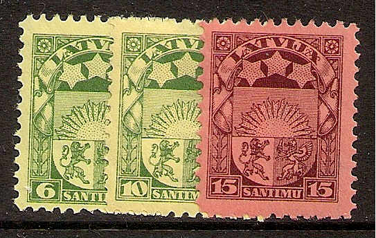 Baltic States LATVIA Scott 155-7 