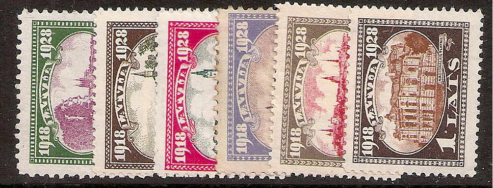 Baltic States LATVIA Scott 158-63 Michel 132-7 
