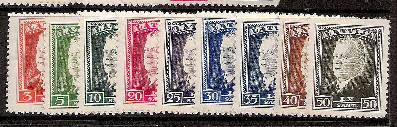 Baltic States LATVIA Scott 184-92 Michel 253-61 