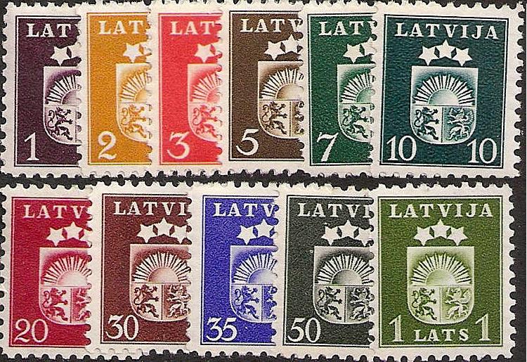 Baltic States LATVIA Scott 217-9 Michel 271-91 