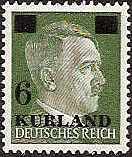 German Occupation - WWII KURLAND Scott 1N20 Michel 1 