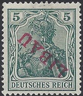 German Occupation - WW1 Libau Scott 1N2var 