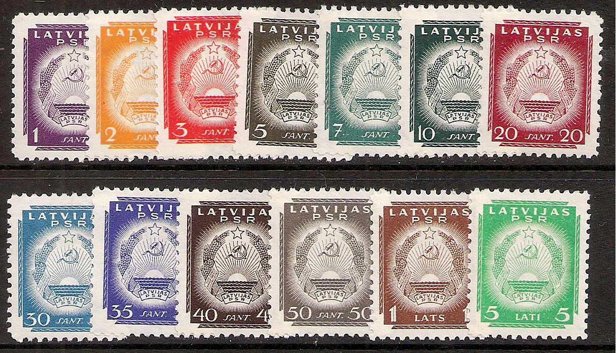 Baltic States Russian Occupation Scott 2N45-57 