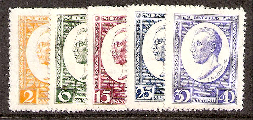 Baltic States Semi-Postals Scott B46-50 Michel 144-8A 