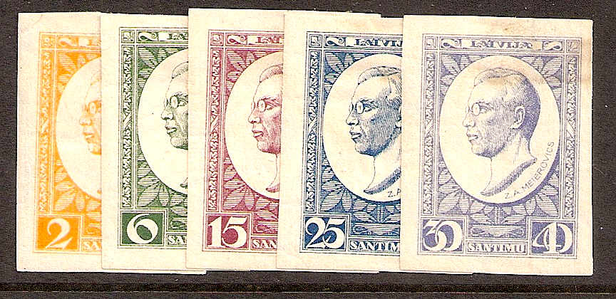 Baltic States Semi-Postals Scott B46-50 