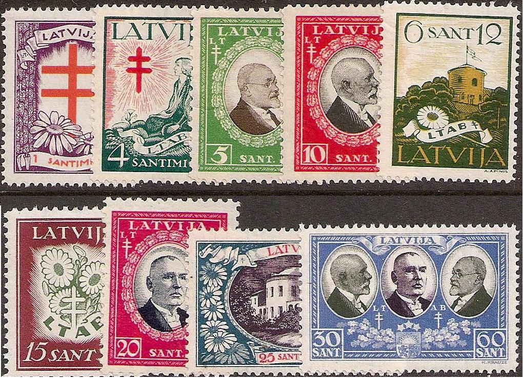 Baltic States Semi-Postals Scott B56-65 Michel 161-70 