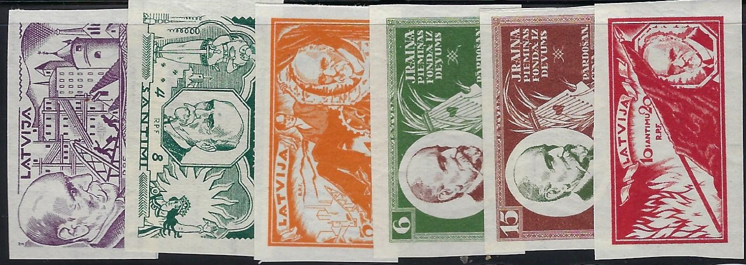 Baltic States Semi-Postals Scott B66-71 