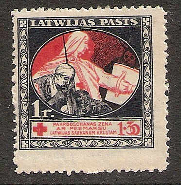 Baltic States Specialized SEMI POSTAL Scott B8 