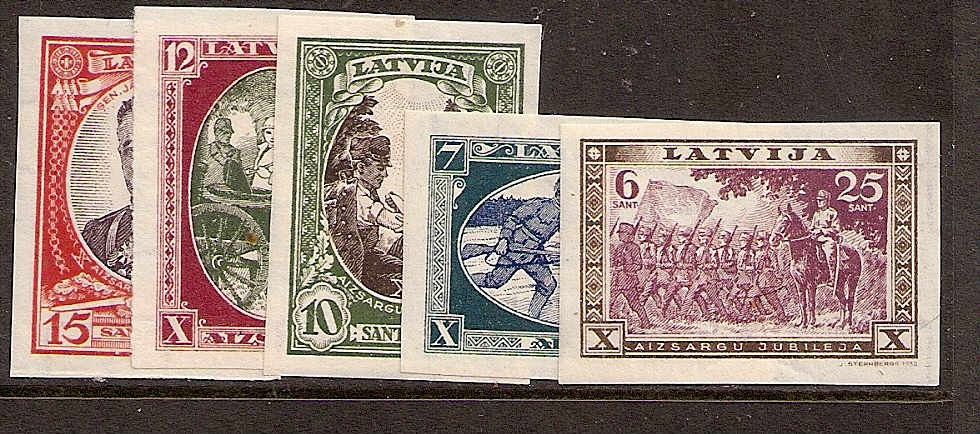Baltic States Semi-Postals Scott B87-9 Michel 198-2B 