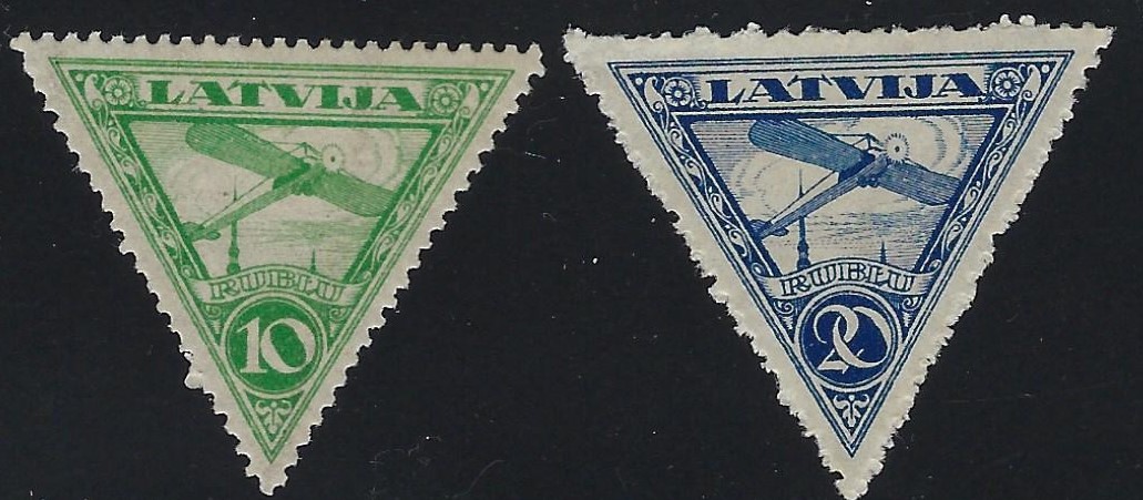 Baltic States Airmails Scott C1-2 