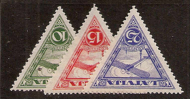 Baltic States Airmails Scott C3-5p Michel 129-31 