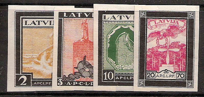 Baltic States Airmail semi-postal Scott CB14-7a Michel 215-8B 