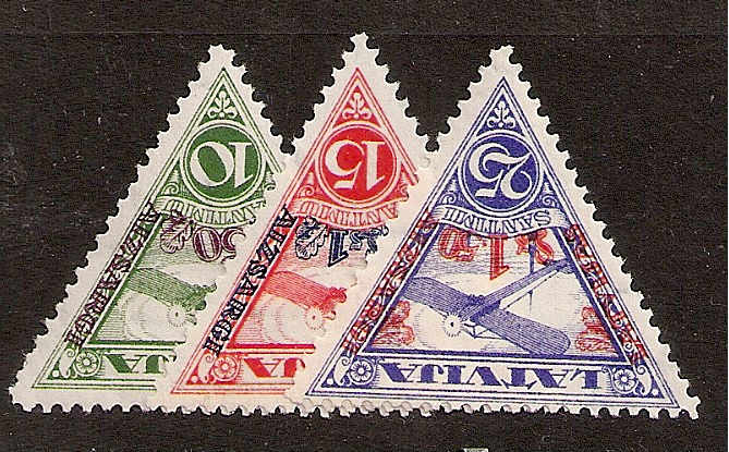 Baltic States Airmail semi-postal Scott CB3-5 Michel 190-2A 