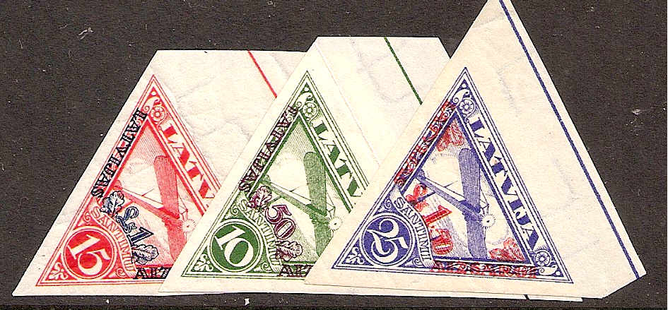 Baltic States Airmail semi-postal Scott CB3-5a Michel 190-2B 