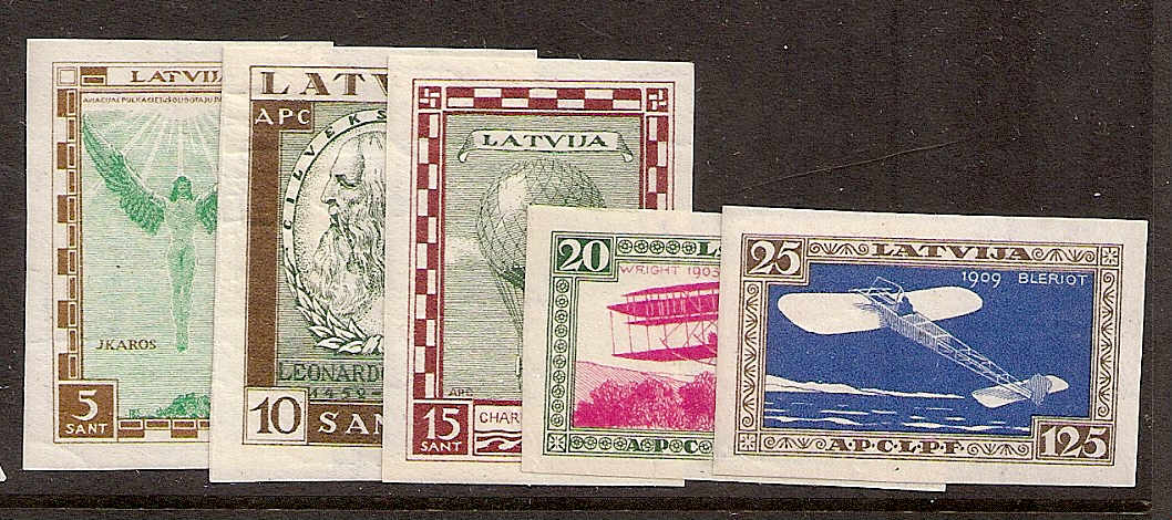 Baltic States Airmail semi-postal Scott CB9-13a Michel 210-14B 