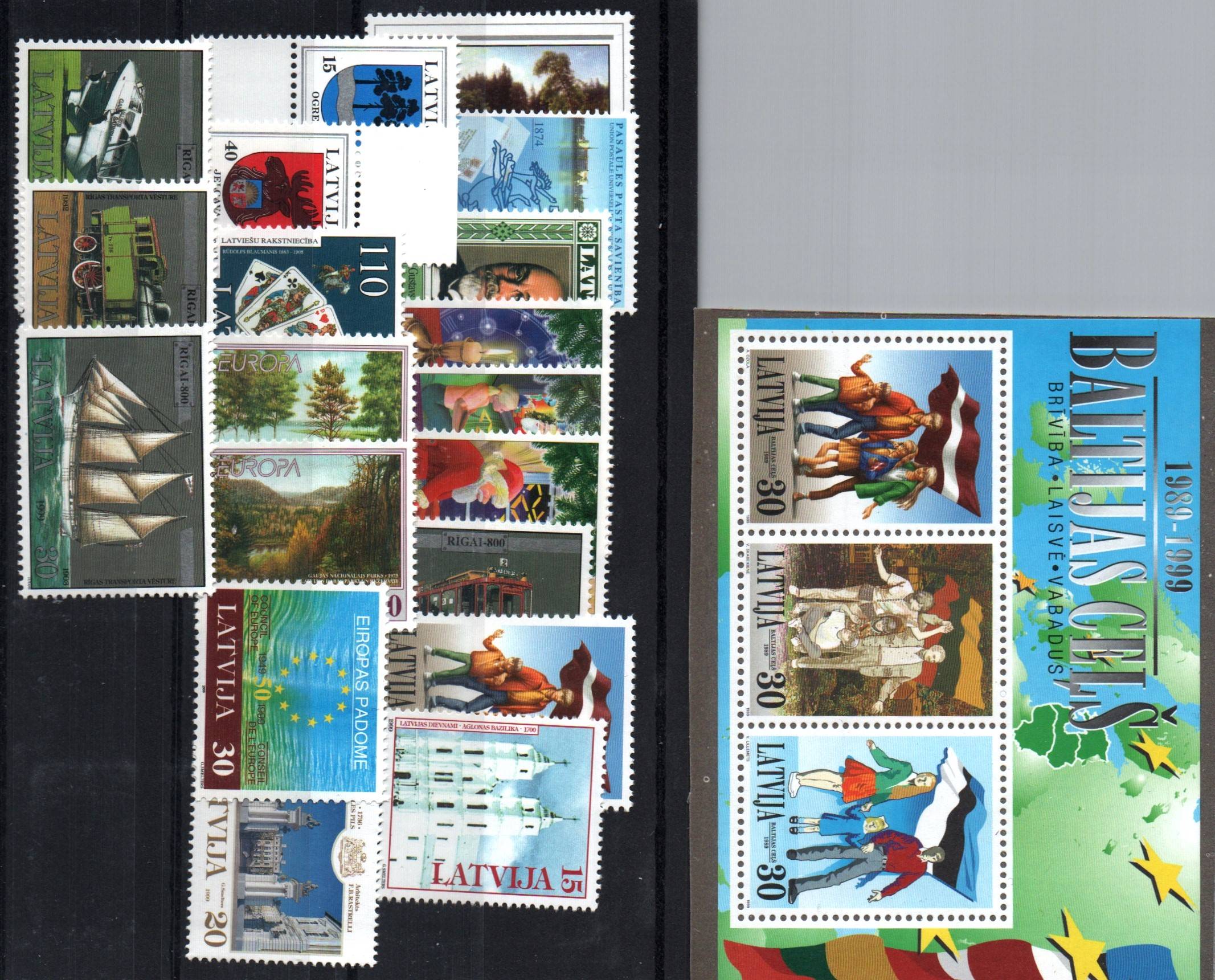 Baltic States Latvia Scott 484-501 