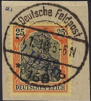 German Occupation - WW1 Libau Scott 1N12 