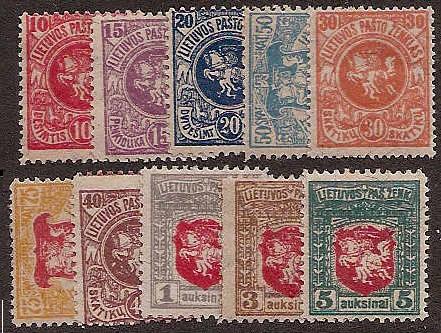Baltic States LITHUANIA Scott 30-9 Michel 30-9 