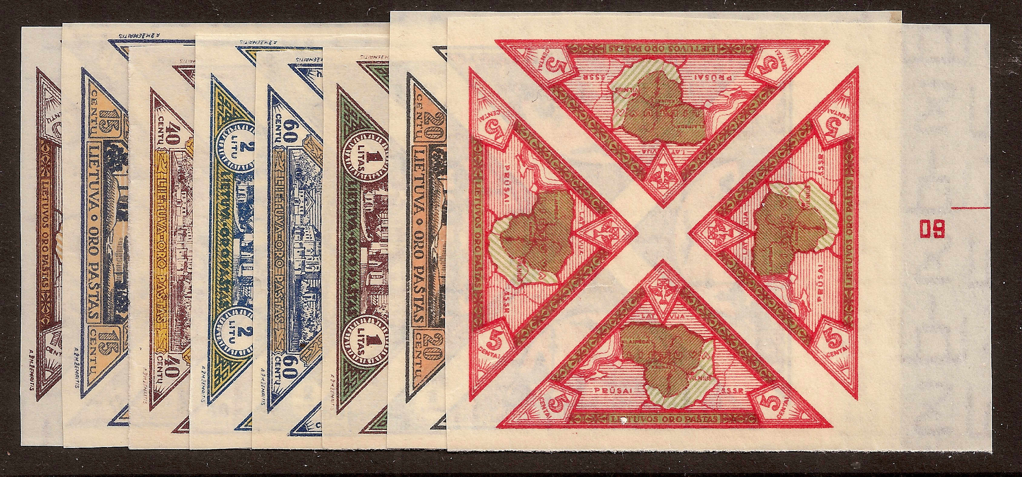 Baltic States Specialized LITHUANIA Scott C47-54 Michel 324-31B 
