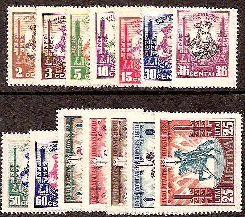 Baltic States LITHUANIA Scott 242-55 Michel 242-55 