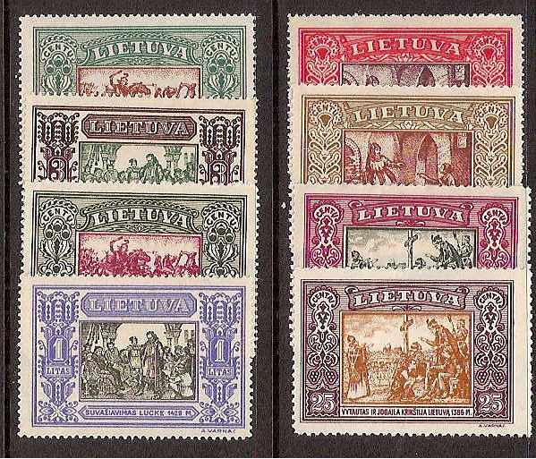 Baltic States LITHUANIA Scott 264-71p Michel 332-9A 