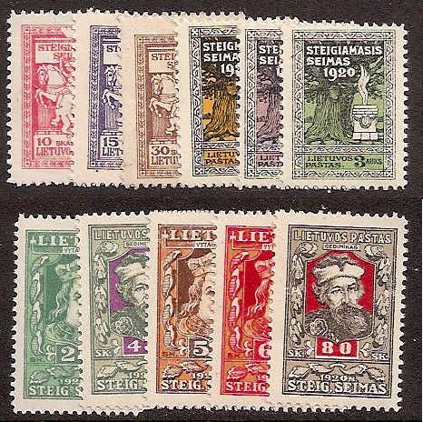 Baltic States LITHUANIA Scott 81-91 Michel 76-86 