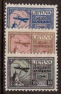 Baltic States LITHUANIA Scott C18-20 Michel 121-3 