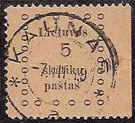 Baltic States Specialized LITHUANIA Scott 10a Michel 10I 